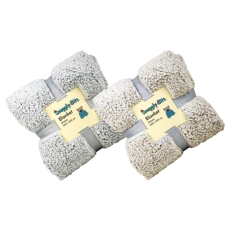 Sherpa Blanket, size 200 x 200cm - assorted